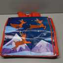 JOYIN 12 PCS Christmas Large Gift Bags with Handles 13.75" x 14", Non-Woven Tote Bag for Wrapping Xmas Party Favors, Reusable Grocery Bags, Party Supplies