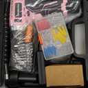 12V Pink Drill Driver Set, Women's Lightweight, 2 Batteries + Fast Charger, 2-Speed, 3/8" Keyless Chuck, 25 Torque Settings, LED for Metal/Wood DIY