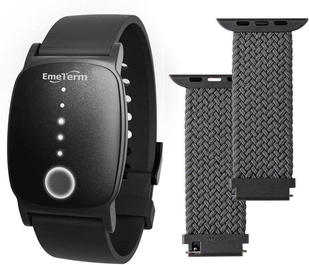 EmeTerm Explore Galaxy Black Anti-Nausea Wristband & Bands Compatible with Apple Watch  Motion Sickness Relief Travel Bundle (42/44/45/49mm)