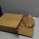 Havawish 7 Pcs Wood Dessert Table Display Set, 3 Tier Wooden Cupcake Stand Round Cake Stand Rectangular Serving Tray Platter for Display Tea Party Wedding Farmhouse (Natural Color)