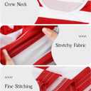 3 Pieces Men Halloween Costume Set, Adult Cosplay Costumes Red and White Striped Shirt with Hat and Nerd Glasses (Medium)