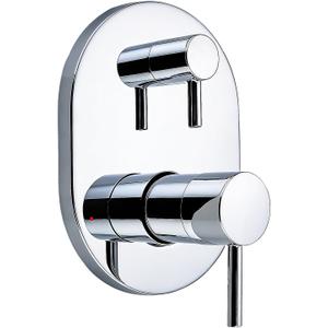 UT3290CH Shower Valve Trim Kit, Compatible with Moen Align M-CORE 3-Series, 2-Handle Shower Faucet Trim with Integrated Transfer Valve, Valve Required, Chrome