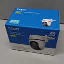 TP-Link Tapo 2K QHD Outdoor Pan/Tilt Wi-Fi Security Camera, 360° View, Motion Tracking, Color Night Vision, Free Person/Vehicle/Motion Detection, Cloud & SD Card Storage, 24/7 Recording, Tapo C520WS