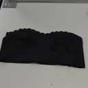 GORGLITTER Women's Strapless Bra Front Closure No Padding Comfort Wireless One Piece Backless Bandeau Bra. M