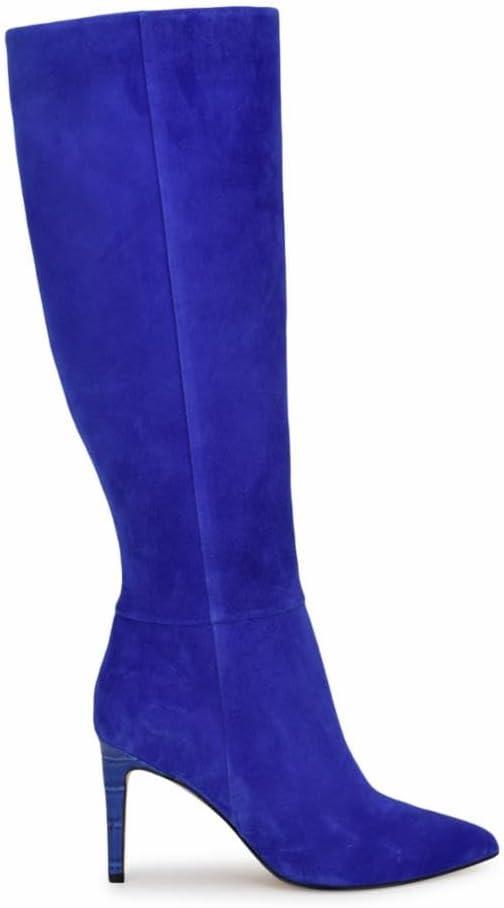 Nine West womens Richy (6.5, Blue Suede 422)