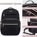 VANKEAN Laptop Backpack for Women, Laptop Computer Bag Travel Backpack Purse,Waterproof Work Business Backpack College Teacher Bags, Black