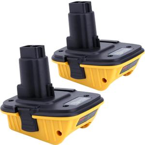 2Pack DCA1820 Battery Adapter Compatible with Dewalt 18V Tools, Compatible with De-Walt 18V to 20V Adapter, Convert 20 Volt Lithium Battery DCB201 DCB206 to 18 Volt Nicad DC9096 DE9095