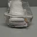 Beige White Pleated Extra Wide Living Room Curtains 84 Inches Long 2 Panels Set, Neutral Textured Linen Sheer Curtain Light Filtering Privacy Sliding Door Thick Drape Large Window 70"W x 84"L Back Tab