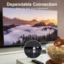 Postta Digital Coaxial Cable(10 Feet) Quad Shielded Black RG6 Cable with F-Male Connectors