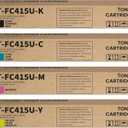 T-FC415U Toner Cartridges 4-Pack T-FC415U-K T-FC415U-C T-FC415U-M T-FC415U-Y Toner Cartridge Replacement for Toshiba T-FC415U Toner for E-Studio 2515AC 3015AC 3515AC 4515AC 5015AC Printer Ink