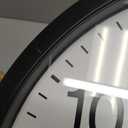 Bernhard Products Black Wall Clock Silent Non Ticking - XL 18 Inch Quality Quartz Battery Operated Round Easy to Read Home/Office/Classroom/School Clock