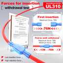 2 x AIRIC UL Listed Nylon Spade Quick Disconnect Connectors Kit, 22-10 Gauge Male and Female Electrical Connector Wire Spade Crimp Terminals, Wiring Crimps Insulated Terminal Assortment Kits, 100 Pcs