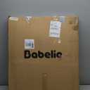 Babelio Baby Gate for Stairs, Kitchen & Doorways, 26-43" W 28" H No Bottom Bar| Easy Installation| One-Handed Operation| Auto-Close| Hardware Mount (Drill Needed) Safety Dog/Pet Gate Indoor (White)