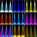 U`King LED Moving Head Light 25W DJ Lights Stage Lighting with 8 GOBO 8 Color by DMX-512 and Sound Activtaed Control Spotlight for Disco Parties Wedding Church Live Show KTV Club (Black-1 piece)