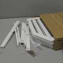 VERTORGAN 3 Tier Bamboo Corner Shelf(2 Pack), Dish Drying Rack, Plate Organizer, Kitchen Spice Rack for Countertop and Cabinet(White)