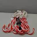 Joiedomi 12 Pcs Christmas Candy Cane Pathway Markers Lights, 16 Stakes Lights with Warm White, Waterproof Outdoor Decorations for Xmas Indoor and Outdoor Decorations Yard, Walkway, Lawn, Garden