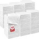 Orighty Wash Cloths Bulk Towels Set 200 Pack, Highly Absorbent and Soft Feel Microfiber Face Cloths, Multi-Purpose White Washcloths & Hand Towels for Bathroom, Hotel, Spa, and Gym, 12x12 Inch