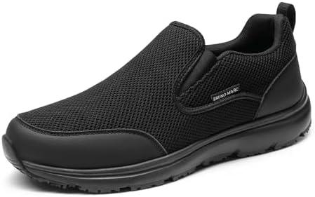 Bruno Marc Men's Work Shoes Non Slip Shoes, Slip-on Lightweight Restaurant or Food Service Loafers, Size 10.5