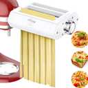 Pasta Attachment for KitchenAid Stand Mixer, 3-1 Pasta Maker Kitchenaid Attachment, Included Pasta Sheet Roller, Spaghetti Cutter, Fettuccine Cutter, Pasta Maker Machine by TPGSING