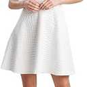 N Natori Women's Crocodile Jacquard Split V Neck Dress Length 37"