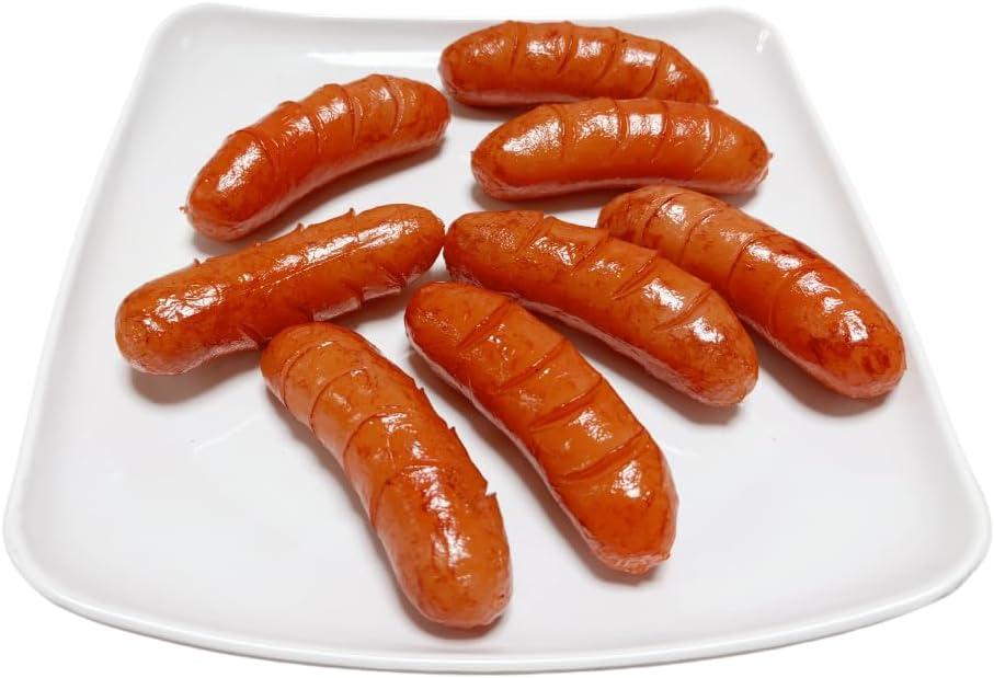 8 PCS Fake Artificial Hot Dog Fake Sausage Simulated hot Dog,Artificial Food Model Fake Lifelike Simulated Food Props for Kitchen Home Party Decoration Sample Display Photography Props