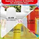 White Bounce House for Toddler Indoor Bouncy Castle Toddler Bounce House PVC Waterproof Materials Easy to Clean Outdoor Backyard for Kids Ages 3-6 68 x 68 x 58.2 inch Built to Last & Safety