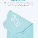 0.5 TOG Rayon from Bamboo Sleep Sack, 2-Way Zipper Dual Layers Baby Wearable Blanket for Infant/Toddler, Shower Gift (Pastel Blue)