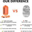 Hikeen Swim Buoy -Waterproof Touchscreen Storage Space, Swim Safety Float w/Adjustable Waist Belt for Open Water Swimmers and Triathletes -Be Bright,Be Safer & Be Seen, One Size