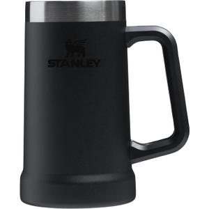 Stanley Stay-Chill Beer Stein 24 oz | Heavy Duty Big Grip Handle | Beer Tumbler Drink Cup, Holds 2 Cans | Insulated Stainless Steel Party Mug | BPA-Free (Black 2.0)