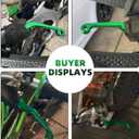 JFG RACING Dirt Bike Foldable Clutch Brake Levers,Clutch Lever Breakaway Levers for KX125 06-08/KX250 05-08/KX250F 05-12/KX450F 06-12 Green