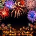 Allenjoy 7x5ft 2026 New Year Backdrop Annual Countdown NYE Shining Bokeh Fireworks Family Party Supplies Holiday Festival Decoration Celebration Photoshoot Props Photography Background Booth Banner