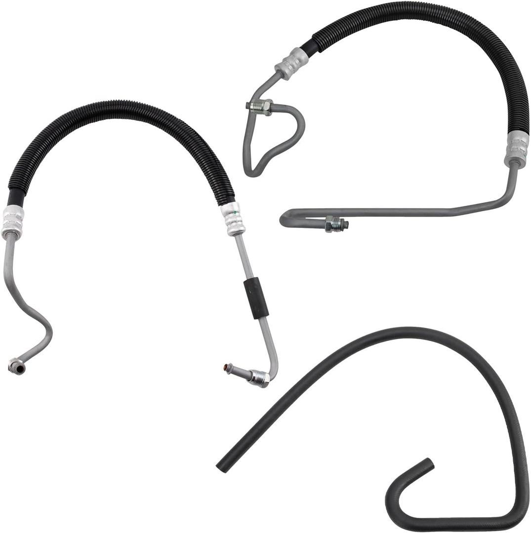 TRQ Power Steering Hose Compatible with 01-10 Chevrolet GMC