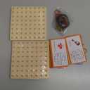 2Pack Wooden Geoboard Montessori Toys - Wood Geo Board Manipulative Geoboards for 4 5 6 Year Old Kids with Pattern Cards and Rubber Bands,Brain Teaser STEM Toy for Boys Girls Ages 3-6