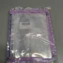 Jewelry Storage Book Transparent Earring Bracelet Rings Necklace Pouch Organizer Zipper Bag with pockets (purple)