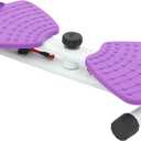 Waist Twister Machine Exercise, Adjustable Exercise Twist Board Twist Board for Exercise, Noiseless Ab Twister for Home Gym Equipment, Anti-Slip Home Gym Workout Equipment for Women Belly Fat (Purple)
