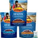 Pet Faves 3 Pack Zuke Hip Action Hip & Joint Support Treats for Dogs (1) Roasted Beef Recipe (16oz ) with 10ct Wipes, No BB Date