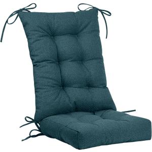 ROFIELTY Tufted Rocking Chair Cushions, Indoor/Outdoor, Non-Slip Bottoms. Adirondack Chair Cushions for Every Scenario. (Deep Blue) (Deep Bule)