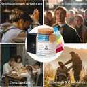 Bible Verse Jar, Read Me When Bible Verses Jar for Emotions and Feelings, Religious Gifts For Women, Scripture Prayer Cards Hope Jar, Bible Study Church Christian Gifts, Christmas Gifts (2pcs)