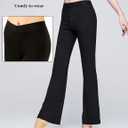 Daydance Black Bootcut Jazz Dance Pants for Women, Comfy Sweatpants for Workout, Exercise, Yoga (Black, M)