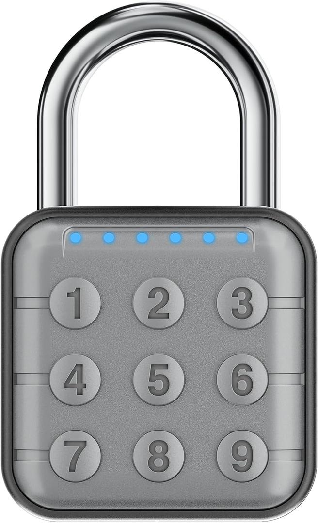 Combination Lock, Combination Lock for Locker, Locker Lock & Gym Locker Lock - High Security, Easy to Use for Gym, School, Travel, Outdoor (Gray)