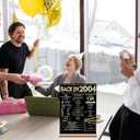 21st Birthday Party Decorations for Women Men, Black Gold Back in 2004 Birthday Decor Poster Acrylic Table Sign, 21st Birthday Party Supplies, Double-Sided