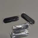 MOROBOR 4 PCS Recessed Cabinet Handles, Black Stainless Steel Oval Knob with Screws Embedded Pull Handle for Wardrobe Drawer Flush Sliding Door -117 mm/4.6 in