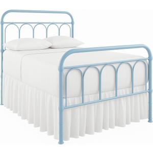 Ruffled Bed Skirt with Split Corners-Dust Ruffle - 21" Drop 100% Microfiber Soft,Sheen & Luxurious Look - Bed Skirts (White -Full)