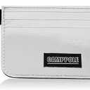 2 x CampPole Credit Card Holder for Women, Card Holder Wallet, Card Case Wallet, Minimalist Wallet, Small Wallets with Keychian, Slim Front Pocket Wallets (Silver)