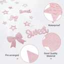 3 x Pink Rose Gold Sweet 13 Decorations for Girls Kit,Pre-Strung 13th Glitter Twinkle Stars, Bows & Number 13 Birthday Hanging Streamer Banner Supplies,Happy Thirteen Party Dcor Supplies