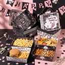 2 x Uiifan 36 Pcs Death to My 20s Decorations Tableware Set 5 lb Rip to My 20s Disposable Tableware Paper Food Trays Plates Paper Boat for Snack Popcorn 30th Birthday Party, 4 Styles(Black and Rose Gold)