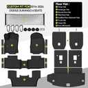 All Weather TPE Floor Mat Set for 2016-2026 Dodge Durango 6 Seats