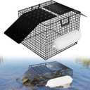 Floating Turtle Trap for Outdoor Water Solutions, Humane Snapping Trap, Bait-Free & Reusable Turtle Traps for Pond Owners | Bait-Free & Reusable Turtle Traps for Pond Owners