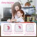 Yunbaoit Visual Timer with Protective Case, Unicorn Disk 60 Minute Countdown Timer for Kids and Adults, Silent Time Management Tool(Pink)