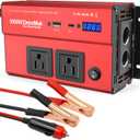 DrimMek 1000 Watt Power Inverters 12v to 110v for Vehicles - with Dual AC Outlets, 1000w Inverter with 3.0A USB and Type-C, 12v Inverter car Cigarette Lighter Battery for/Truck/RV/Emergency